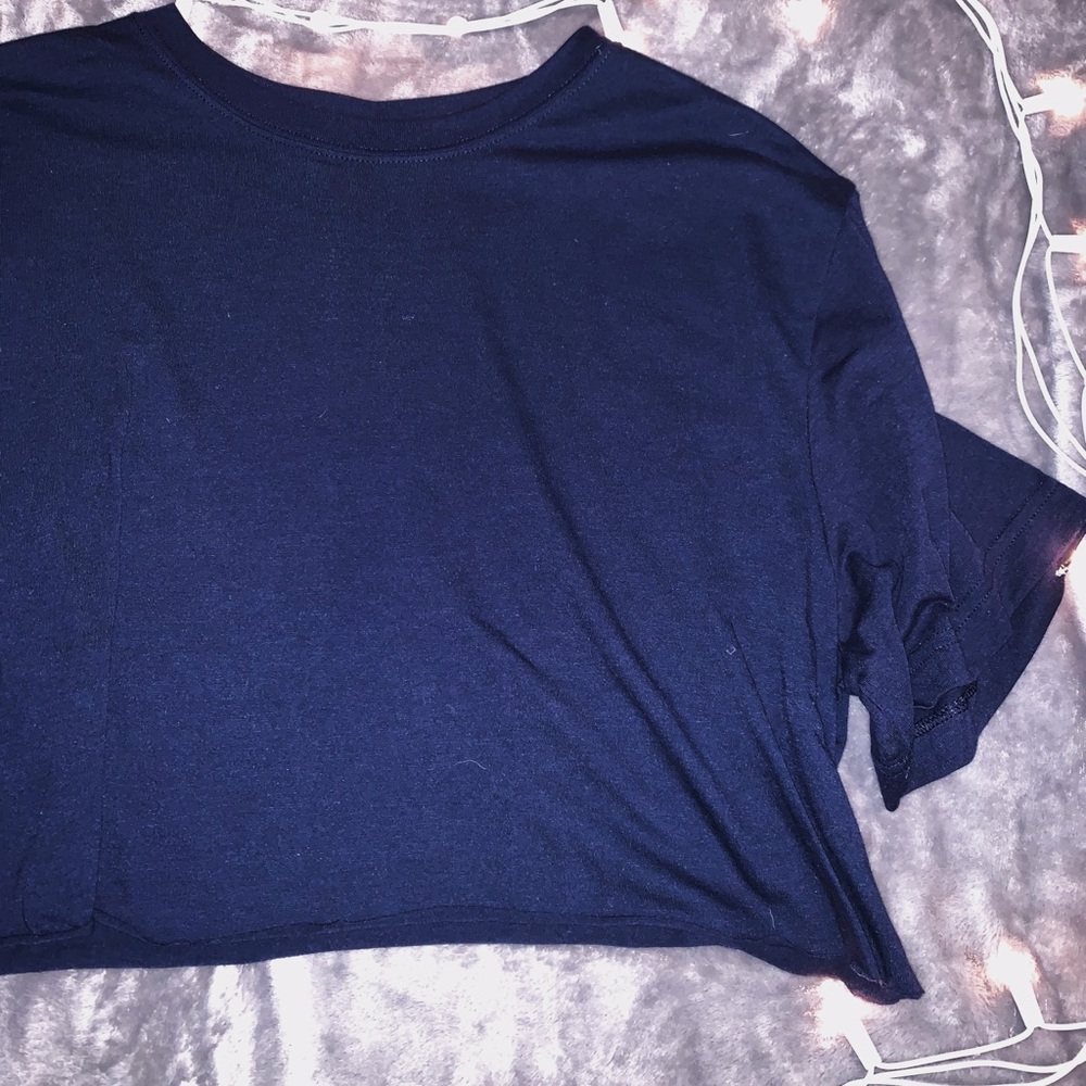 Blue Cropped Top